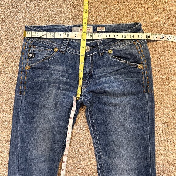 MEK Denim Plymouth Straight Jeans Mens 34x34 (Actual 36.5 x 33) Black Distressed - Picture 6 of 9